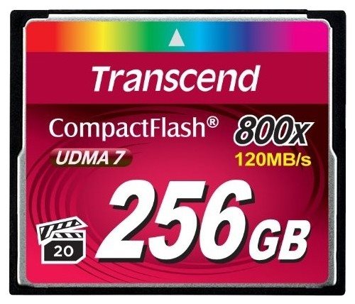 Карта памяти CF Transcend 256 Гб CF800 TS256GCF800 Карта памяти CF Transcend 256 Гб CF800 TS256GCF800