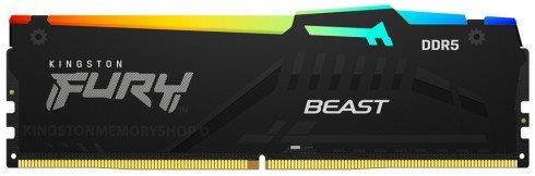 Модуль памяти DDR5 Kingston 16GB FURY Beast RGB KF548C38BBA-16 Модуль памяти DDR5 Kingston 16GB FURY Beast RGB KF548C38BBA-16