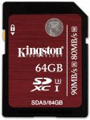   SDXC Kingston 64GB SDA3/64GB