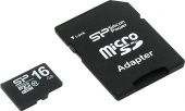 Карта памяти Micro SDHC Silicon Power 16Gb SP016GBSTH010V10SP