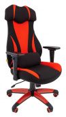 Игровое кресло Chairman game 14 чёрное/красный