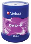 Диск DVD+R Verbatim 4.7ГБ 16x 43551