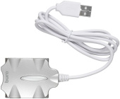 Разветвитель USB2.0 Buro BU-HUB4-0.5-U2.0-Candy серебристый BU-HUB4-0.5-U2.0-CANDY