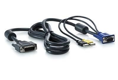 Опции к шкафам и KVM Hewlett Packard USB Server Console Cable AF613A Опции к шкафам и KVM Hewlett Packard USB Server Console Cable AF613A