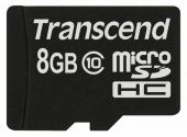   Micro SDHC Transcend 8 TS8GUSDC10