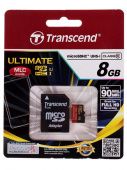   Micro SDHC Transcend 8GB TS8GUSDHC10U1