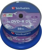 Диск DVD+R DL Verbatim 8.5ГБ 8x 43758