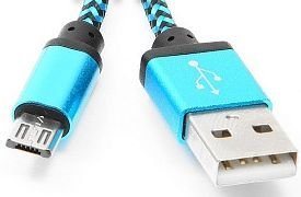 Кабель USB2.0 AM-microBM Gembird CC-mUSB2bl1m Кабель USB2.0 AM-microBM Gembird CC-mUSB2bl1m