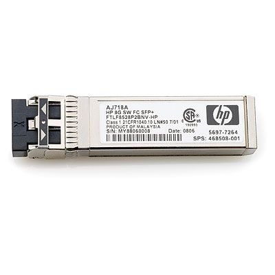 Трансивер Hewlett Packard 8Gb Short Wave FC SFP+ 1pack (AJ718A) Трансивер Hewlett Packard 8Gb Short Wave FC SFP+ 1pack (AJ718A)