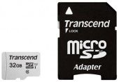 Карта памяти Micro SDHC Transcend 32Gb TS32GUSD300S-A