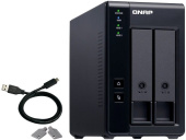 Опция для хранилища данных QNAP channel QNAP DAS TR-002 2-Bay 2.5/3.5 SATA Type-C USB 3.1 Gen 1 (5 Gb/s ) Direct Attached Storage with Hardware RAID