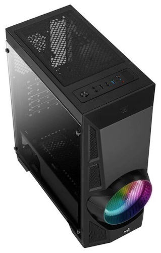 Корпус Miditower Aerocool Aero Engine RGB-G-BK-v2 черный ACCM-PV16013.11 фото 3