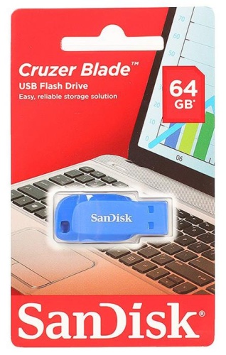 Накопитель USB flash SanDisk 64Gb Cruzer Blade SDCZ50C-064G-B35BE фото 3