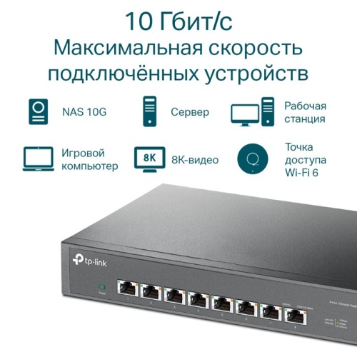 Коммутатор неуправляемый TP-Link TL-SX1008 фото 3