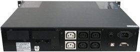  (UPS) Powercom 1500VA/1200W King Pro RM black (1152600) KIN-1500AP LCD