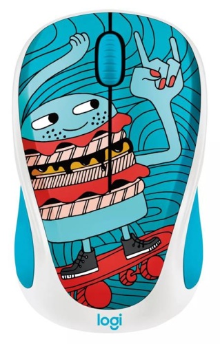 Беспроводная мышь Logitech Wireless Mouse M238 Doodle Collection SKATEBURGER 910-005052 фото 2