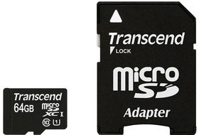   micro SDXC Transcend 64 TS64GUSDU1