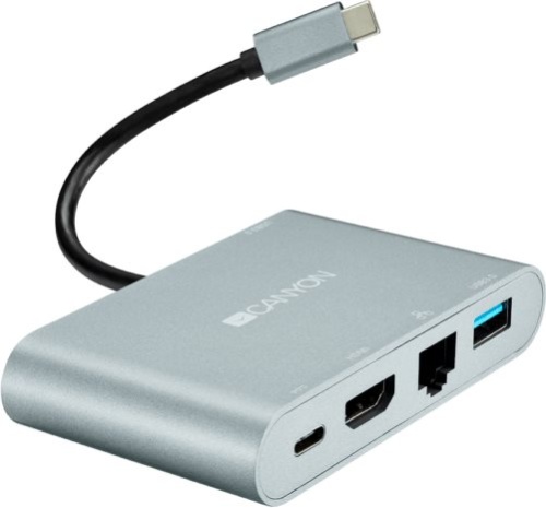 Разветвитель USB3.0 CANYON DS-4 Multiport Docking Station CNS-TDS04DG фото 3 Разветвитель USB3.0 CANYON DS-4 Multiport Docking Station CNS-TDS04DG фото 3