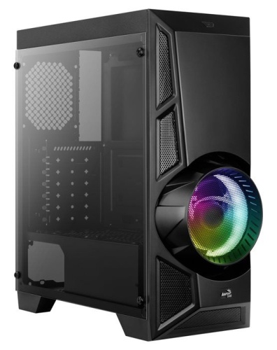 Корпус Miditower Aerocool Aero Engine RGB-G-BK-v2 черный ACCM-PV16013.11