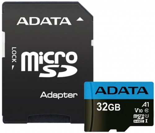 Карта памяти Micro SDHC A-Data 32Gb (AUSDH32GUICL10A1-RA1)