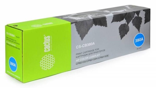 Картридж совместимый лазерный Cactus CS-CB380AR черный