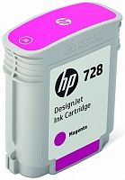 Оригинальный струйный картридж Hewlett Packard 728 F9J62A малиновый
