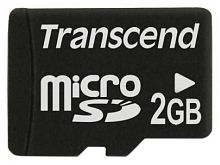 Карта памяти Micro SD Transcend 2ГБ TS2GUSDC