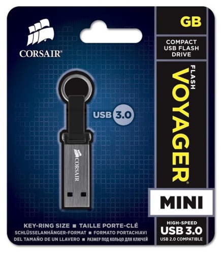 Накопитель USB flash Corsair 64Gb Voyager Mini CMFMINI3-64GB черный/серый фото 3