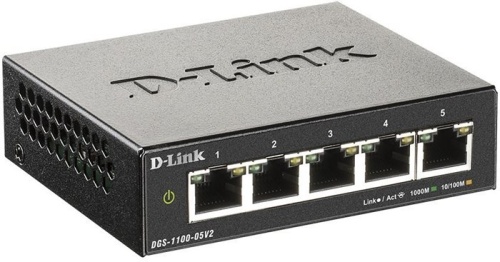 Коммутатор D-Link DGS-1100-05V2/A1A 5G фото 2