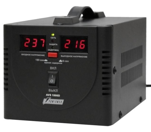 Стабилизатор напряжения Powerman 1000VA AVS-D Voltage Regulator AVS-1000DBLACK