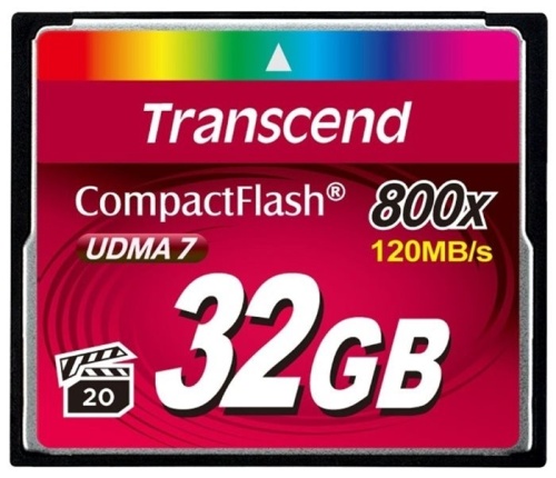 Карта памяти CF Transcend 32 Гб CF800 TS32GCF800 Карта памяти CF Transcend 32 Гб CF800 TS32GCF800