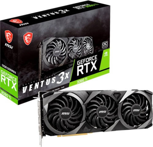 Видеокарта PCI-E MSI 12Gb GeForce RTX3080 Ti (RTX 3080 Ti VENTUS 3X 12G OC) RTL фото 7