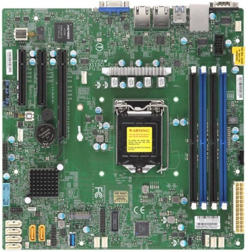 Мат. плата Socket1151 Supermicro BLK MBD-X11SCL-F-B Мат. плата Socket1151 Supermicro BLK MBD-X11SCL-F-B