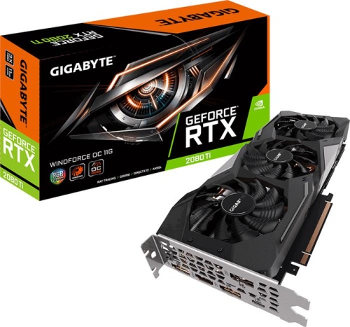 Видеокарта PCI-E GIGABYTE 11264Мб GeForce RTX2080 Ti GV-N208TWF3OC-11GC фото 10