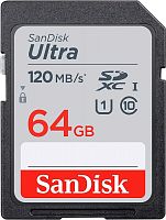 Карта памяти micro SDXC SanDisk 64Gb Ultra SDSDUN4-064G-GN6IN