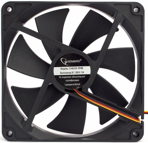Вентилятор для корпуса Gembird S14025H-3P4M Вентилятор для корпуса Gembird S14025H-3P4M