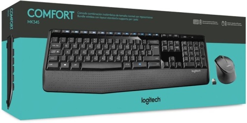 Комплект клавиатура + мышь Logitech Wireless Desktop MK345 (920-008534) фото 4