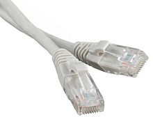 Патчкорд UTP Hyperline PC-LPM-UTP-RJ45-RJ45-C5e-0.3M-LSZH-GY