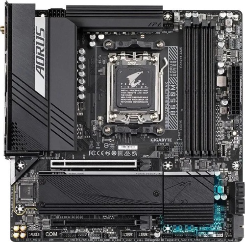 Мат. плата SocketAM5 GIGABYTE B650M AORUS ELITE AX фото 2