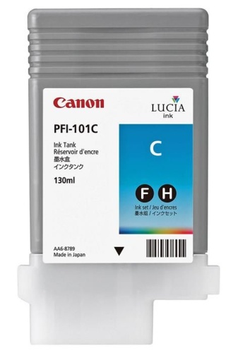 Оригинальный струйный картридж Canon Ink Tank PFI-101C Cyan 0884B001