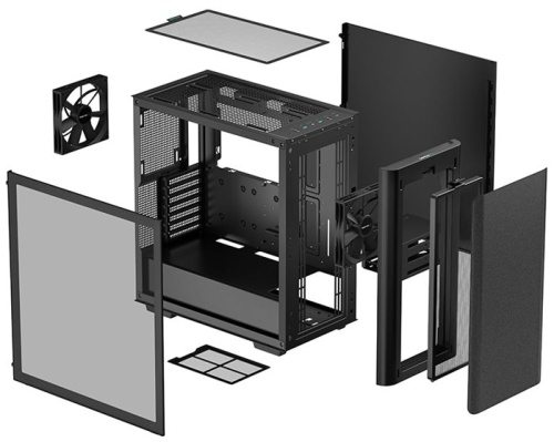 Корпус Fulltower Deepcool CK500 черный (R-CK500-BKNNE2-G-1) фото 5