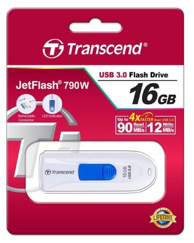 Накопитель USB flash Transcend 16Gb Jetflash 790 TS16GJF790W фото 3