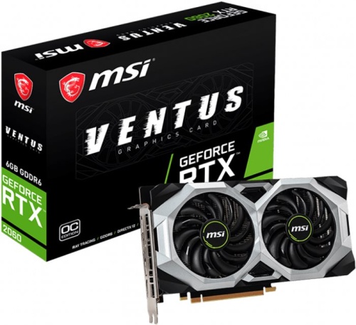 Видеокарта PCI-E MSI 6144 Мб RTX 2060 VENTUS OC RU фото 5