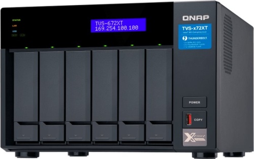 Сетевое хранилище данных (NAS) QNAP TVS-672XT-i3-8G