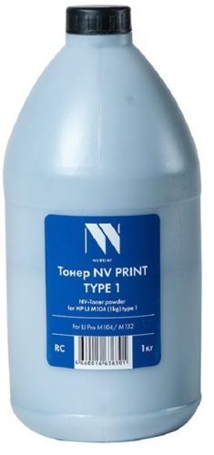 Тонер совместимый NV Print NV-HP LJ M104 (1кг) type1 NV-HP LJ M104 (1кг)type1