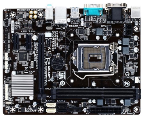 Мат. плата Socket1150 GIGABYTE GA-H81M-D2V