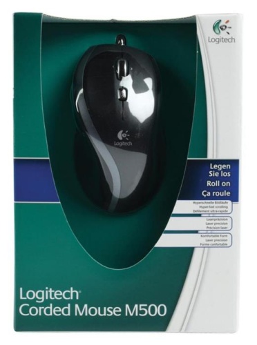 Мышь Logitech M500 черный/серебристый 910-003726 фото 5