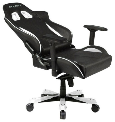 Игровое кресло DXRacer OH/KS57/NW King чёрно-белое фото 4 Игровое кресло DXRacer OH/KS57/NW King чёрно-белое фото 4