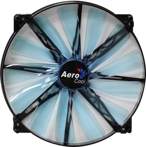 Вентилятор для корпуса Aerocool Lightning 20см Blue Edition (синяя подсветка)