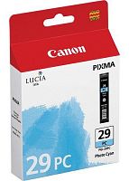 Оригинальный струйный картридж Canon PGI-29 PC Photo Cyan 4876B001